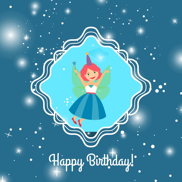 Premium Vector | Cartoon princess with lights