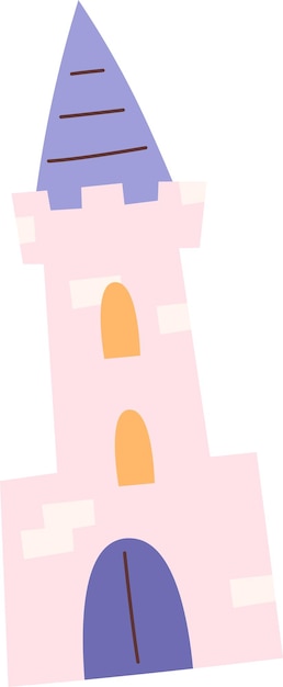Vector cartoon prinses kasteel