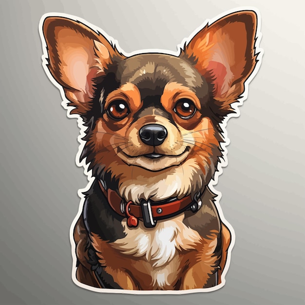 Vector cartoon puppy 1