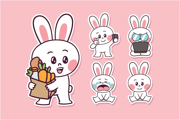 Cartoon rabbit illustration