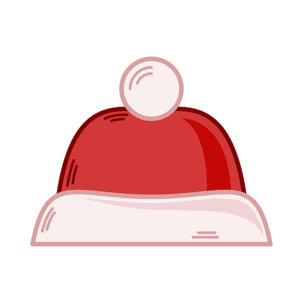 漫画の赤いサンタ帽子イラスト EPS 10 ベクトル