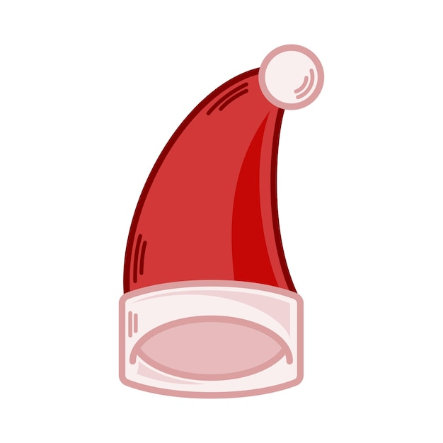 Cartoon red Santa hat illustration EPS 10 vector