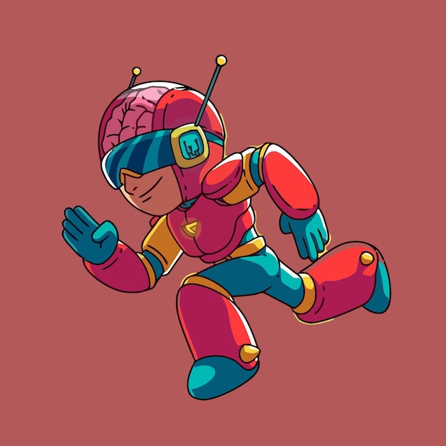 cartoon robot ontwerp vectorillustratie