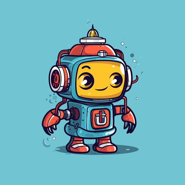 Cartoon robot | Premium AI-generated vector