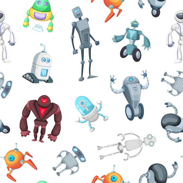 Modello o illustrazione dei robot del fumetto
