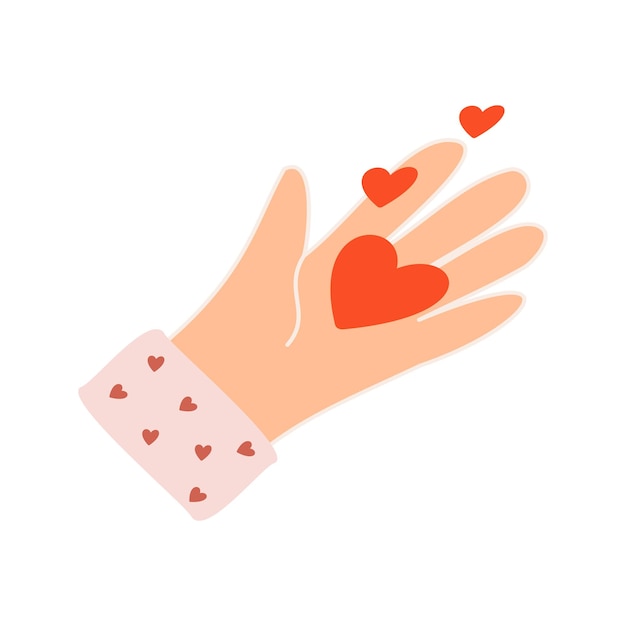 Cartoon romantische liefde Valentijnsdag elementen en stickers Hart vorm snoep taart en bloemen vector symbool Valentijnsdag romantische objecten Doos met diamanten ring envelop met letter