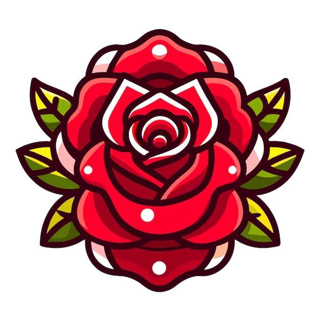 Cartoon rose