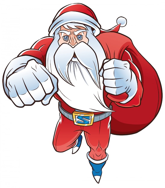 Cartoon santa claus