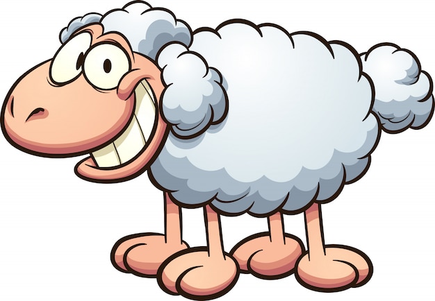 Vector cartoon schapen