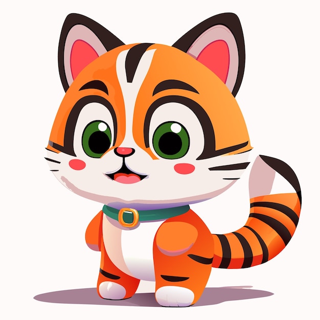 Cartoon schattige dieren kitty cat karakter voor kinderen vector illustratie