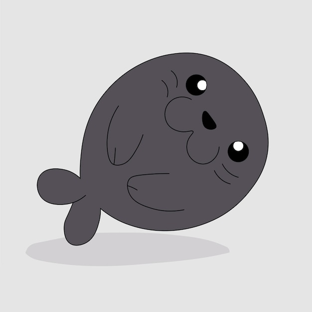 Cartoon of seal animal vector