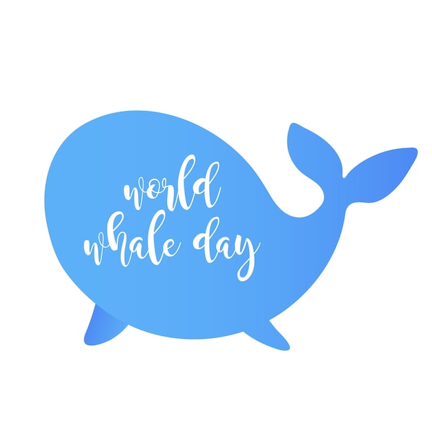 Sagoma cartoon di una giornata delle balene del mondo delle balene stampa su maglietta balene blu baby icone per adesivi per bambini libri per baby shower