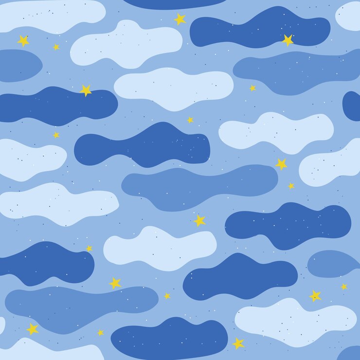 Vector cartoon sky pattern