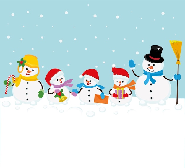 Мультфильм семья снеговика мама папа дети