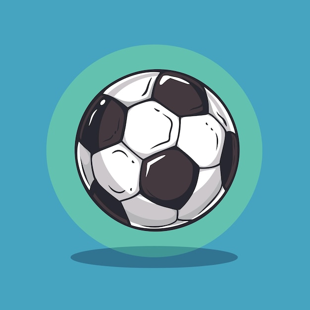 Cartoon soccer ball illustration football clip art vector design