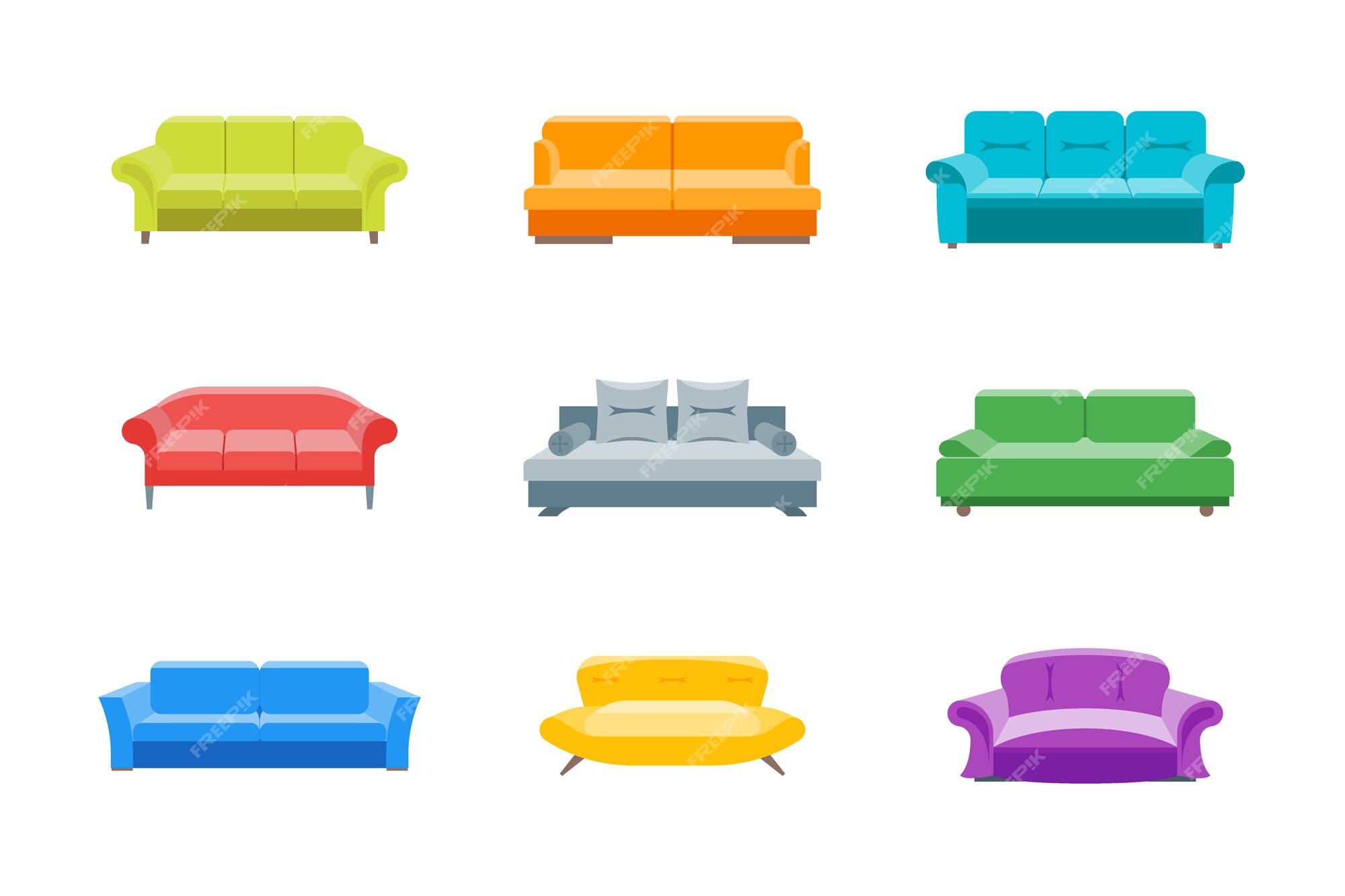 Ecommerce home interior categoria sit on sofa icon concept