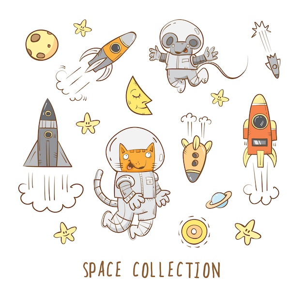 Cartoon space set