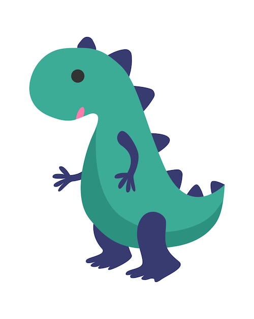 Cartoon speelgoed dinosaurus vectorillustratie
