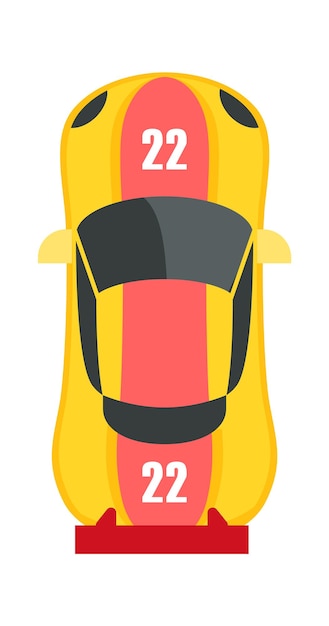 Cartoon Sport Car Kids Toy Vector illustration