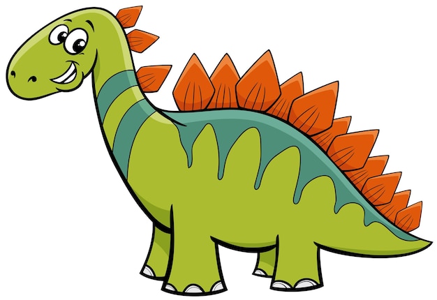 cartoon stegosaurus dinosaur prehistoric character