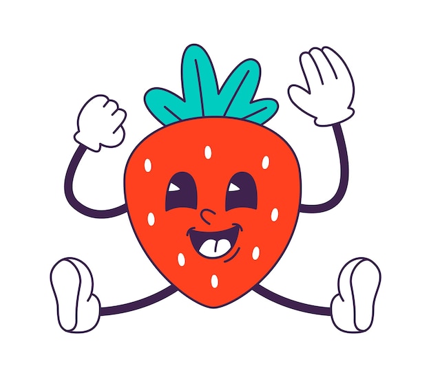 Cartoon Strawberry Character