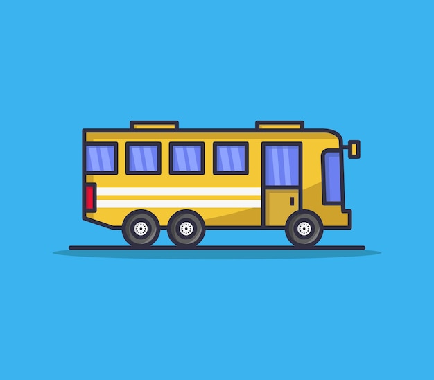 Cartoon style bus
