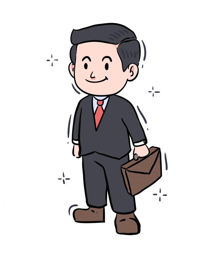 Vector 만화 스타일 사업가