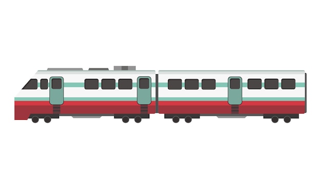 Vector cartoon subway or high speed train