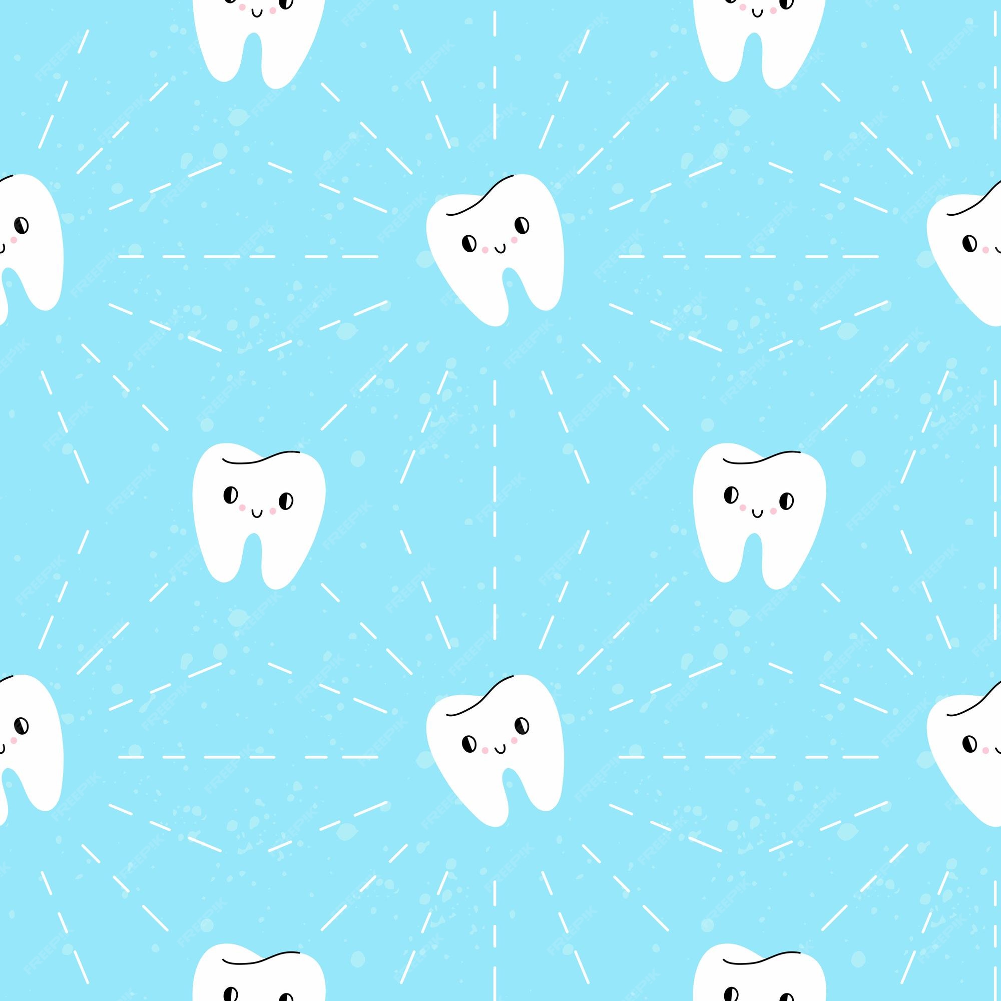 cute tooth background