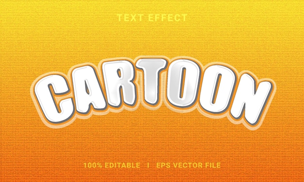 Cartoon text effect design