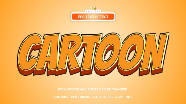 Cartoon Text Effect Editable