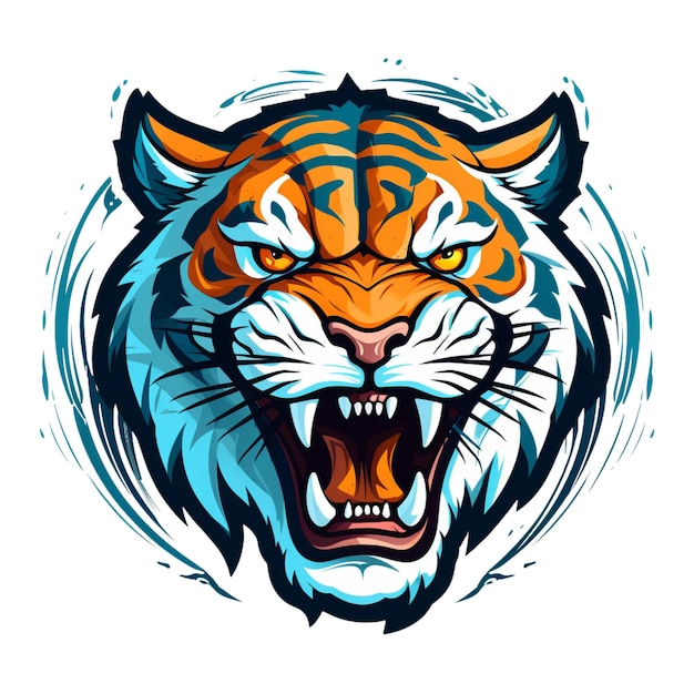 Vector cartoon tiger vector design