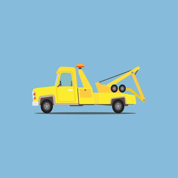 Cartoon tow truck