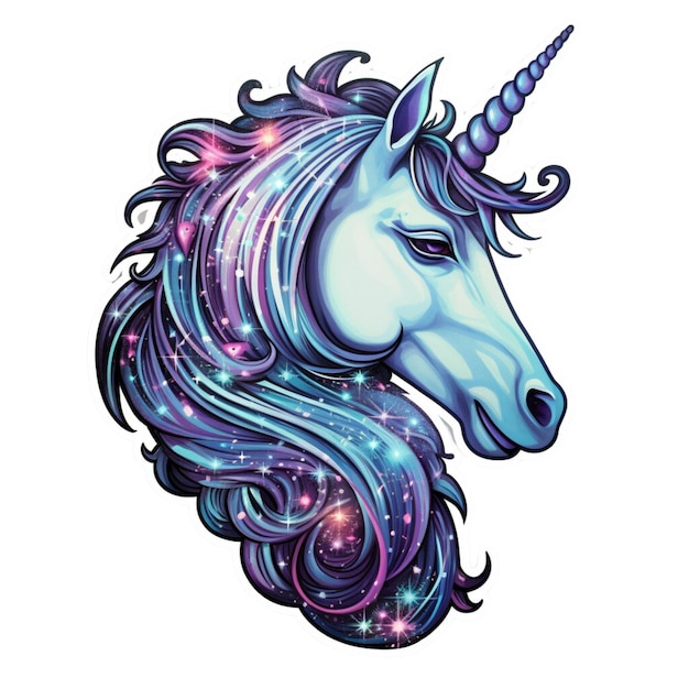 Cartoon unicorn vector design