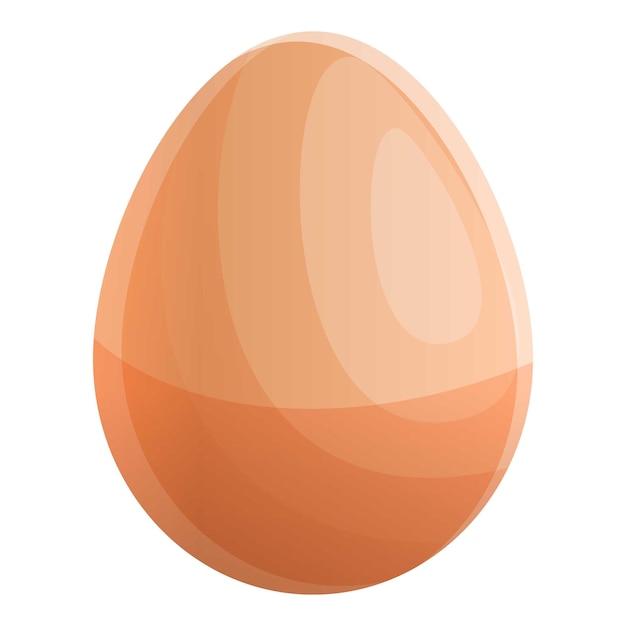 Cartoon van een hele ei vector icoon voor webontwerp geïsoleerd op witte achtergrond