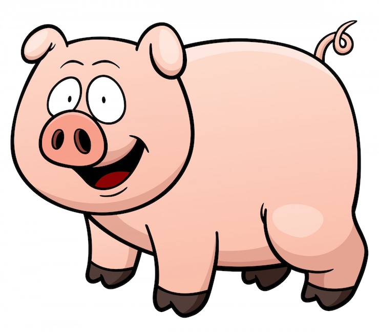 Vector cartoon varken