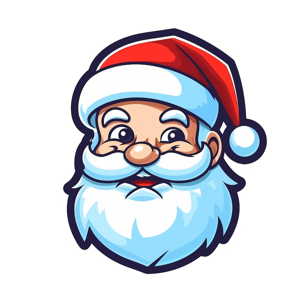 Cartoon Vector cute Santa Claus Christmas Illustration