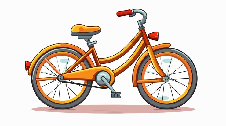 Vector cartoon vector illustratie voor fietsvervoer