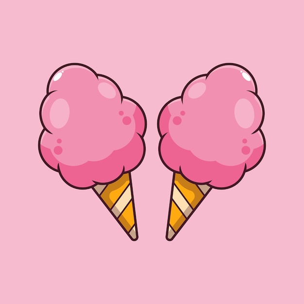 カートゥーン・ベクトル・イラスト 綿子