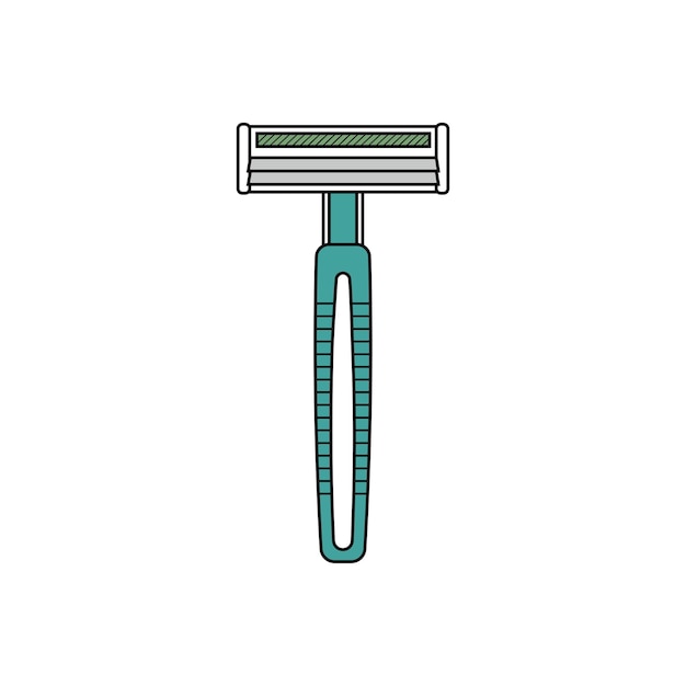 Cartoon vector illustration razor icon in doodle style