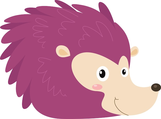 Cartoon vector illustrations of cute and adorable hedgehogs.