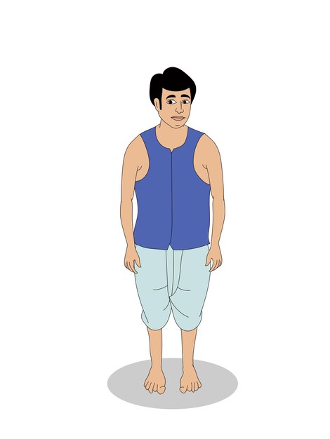 Vector cartoon vector of indian male character indian cartoon character