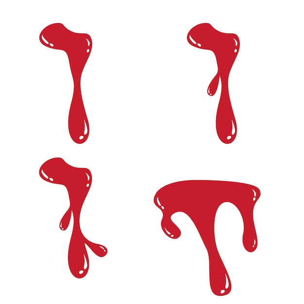 만화  ⁇ 터 의료 건강 혈액의 물방울 그림