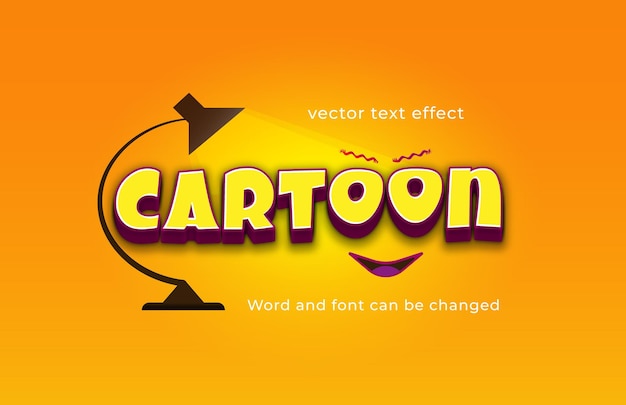 Vector cartoon vector teksteffect