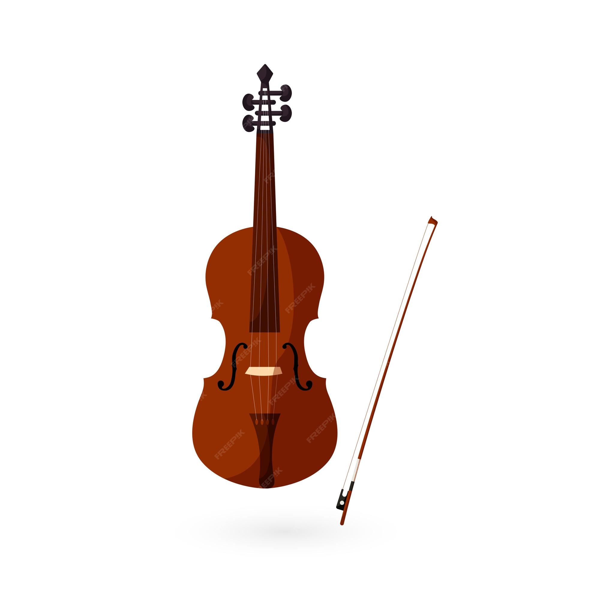 Premium Vector | Cartoon violin musical instrument Premium Vector | Cartoon violin musical instrument