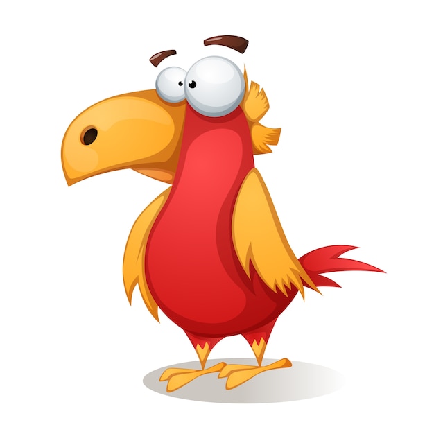 Vector cartoon vogel