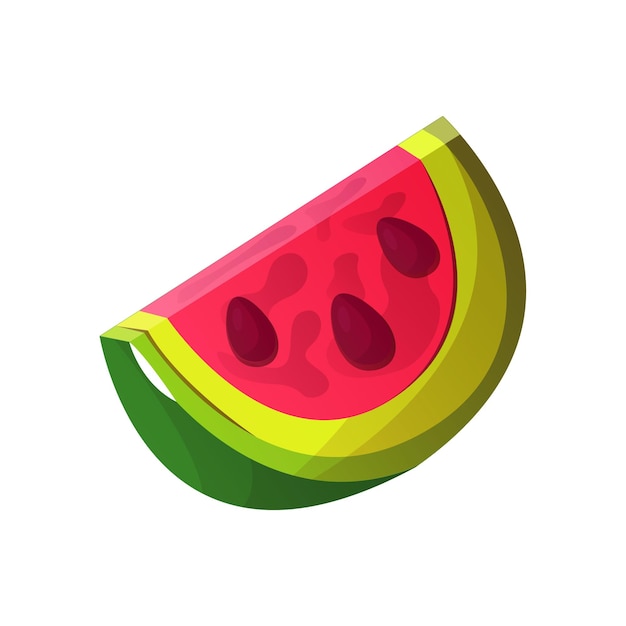 Cartoon watermelon slice Swimming pool accessories tropical resort sticker Beach party holidays