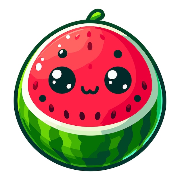 cartoon watermelon vector