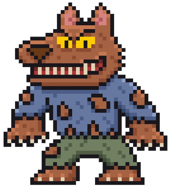 Vector cartoon werewolf