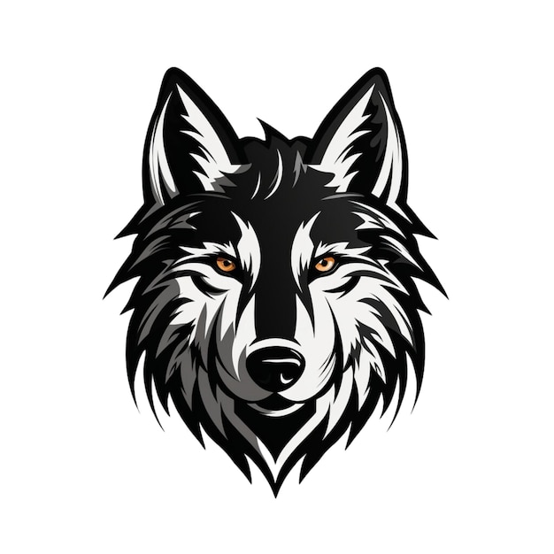 Cartoon wolf vector design